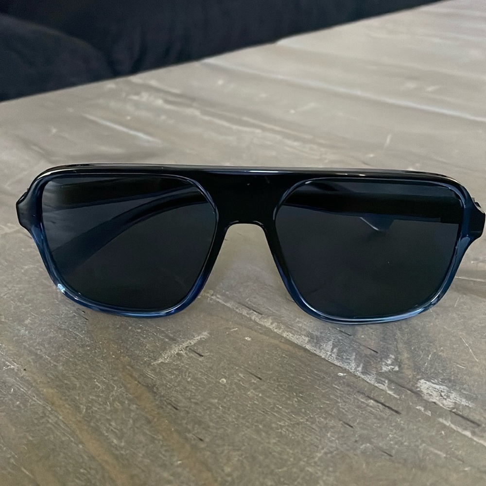 Dolce Gabbana blue plastic frame sunglasses